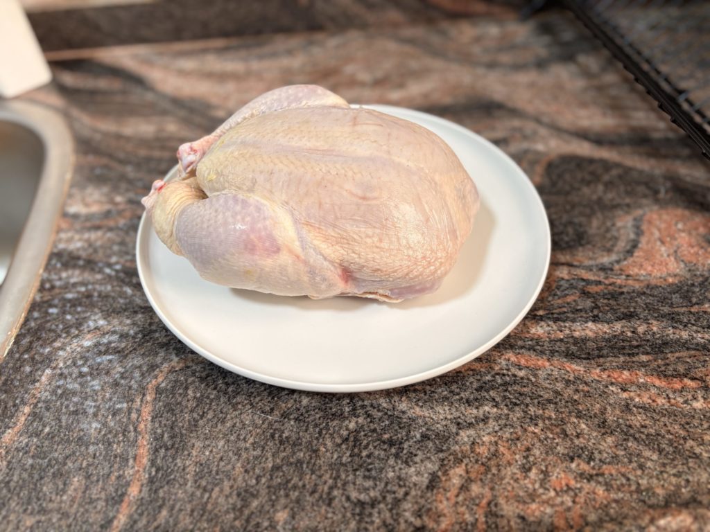 買ってきた丸鶏